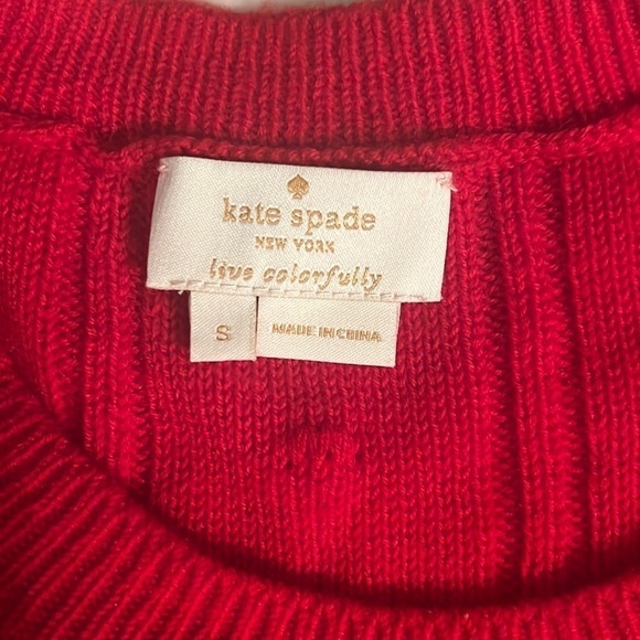 KATE SPADE NEW YORK ruffle yoke sweater Size Small - Picture 14 of 15